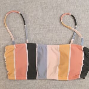 Hollister Multicolor Striped Bikini Top